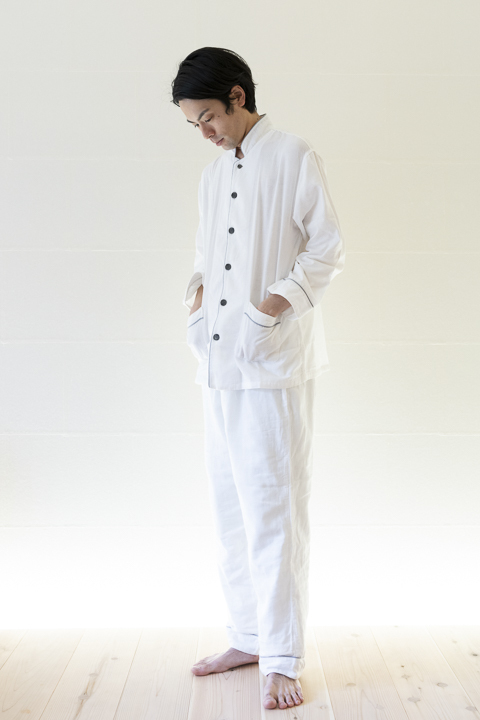 Kyo Wazarashi Mensya Cotton Gauze Pajamas Image
