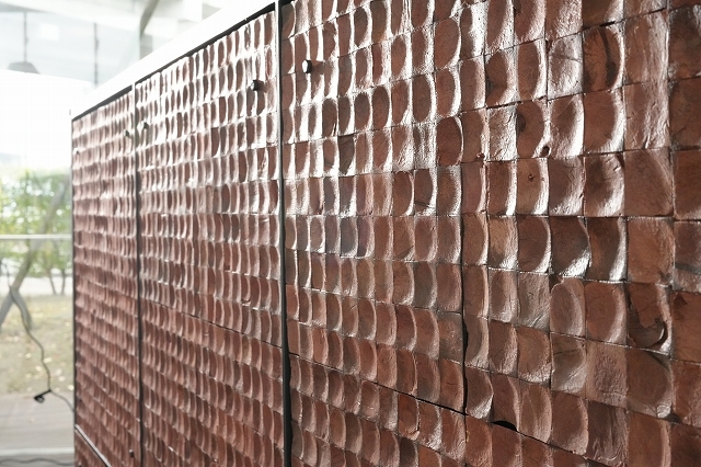 SHIKADA SHITSURAI Textures - Coco Mosaic Tiles - Woven rattan fabric - Bamboo-woven fabric Image