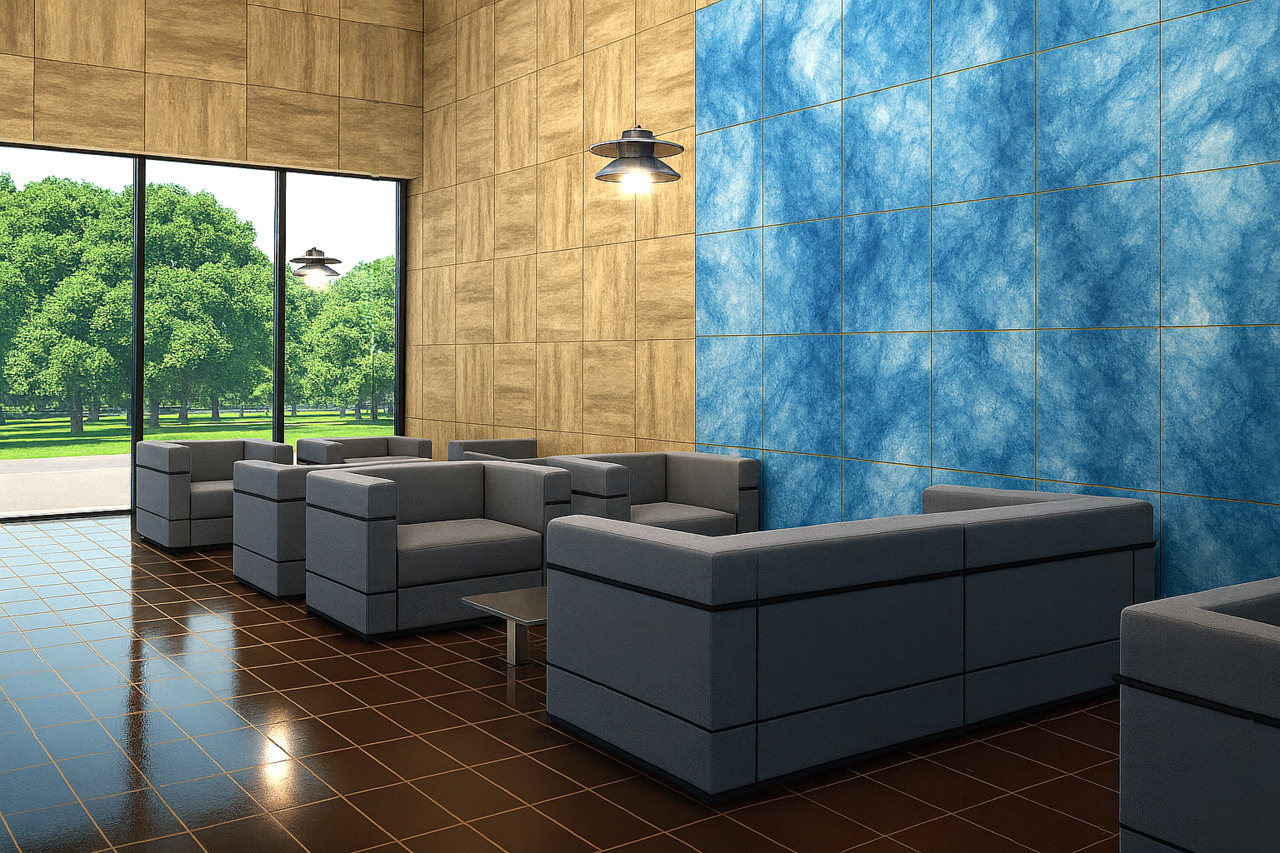 Ukiki 布 Panel （ウキキヌノパネル）　絹杉麻布　不燃壁パネル イメージ