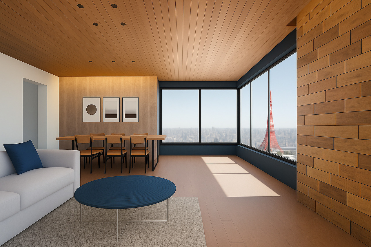 Ukiki Moku Panel 　準不燃材料　羽目板・壁パネル（難燃薬剤含浸なし・白華なし） イメージ