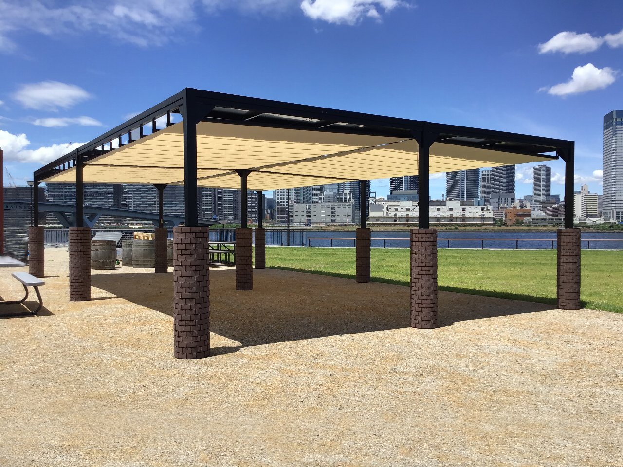 大型自立型オーニング イメージ