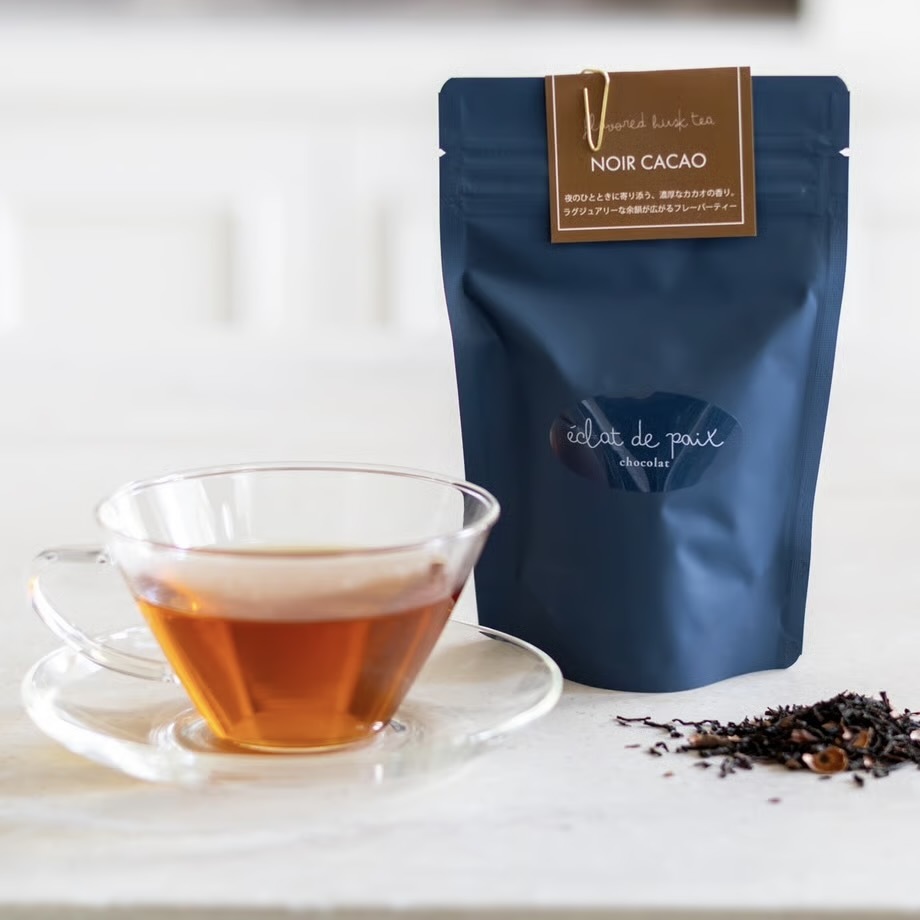 Cacao Husk Tea [amsu tea – Cacao Bean & Black Tea Blend] Image