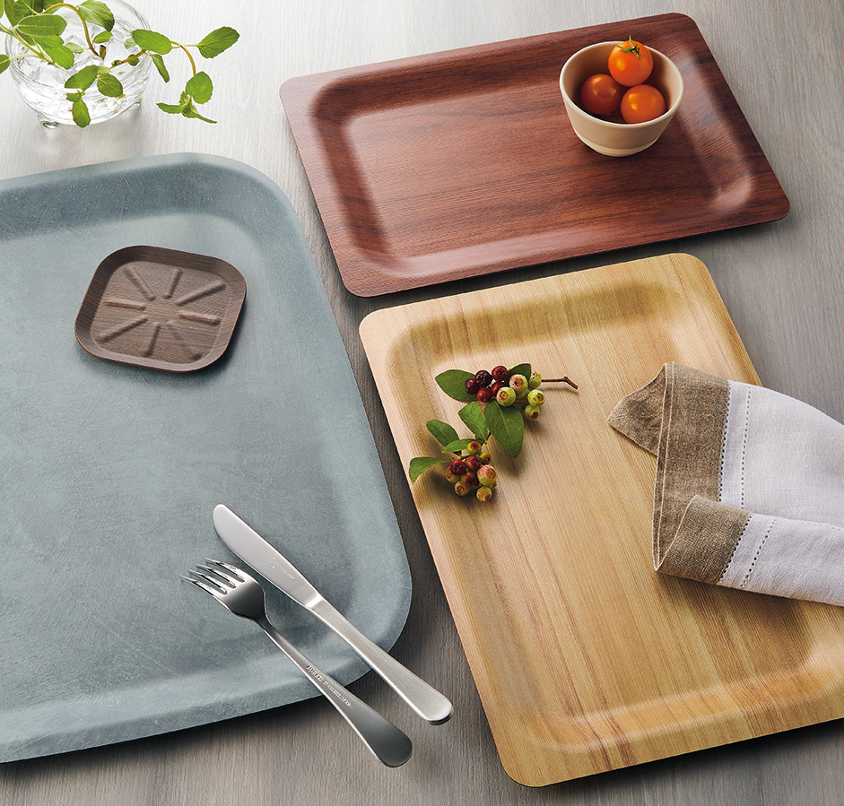 紙を樹脂で補強した、軽くて丈夫な洗える「ラミネウェア」 イメージ