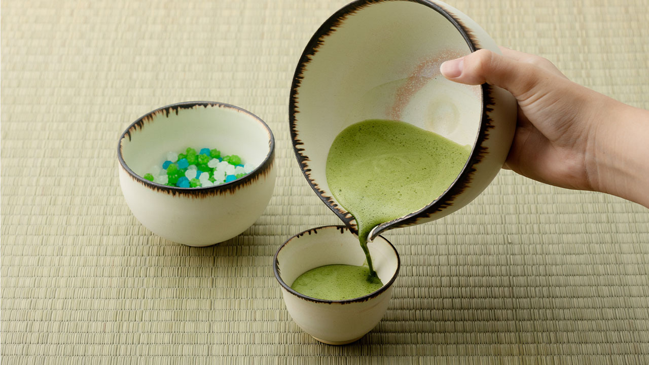 Matcha Tea Container Mitate Shiroyu Fuchi Tetusnagashi Image