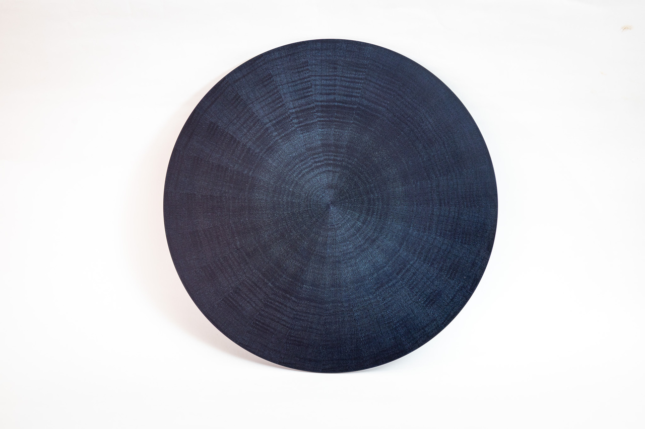 木製プレート　RAYS PLATE ROUND L 藍漆 イメージ