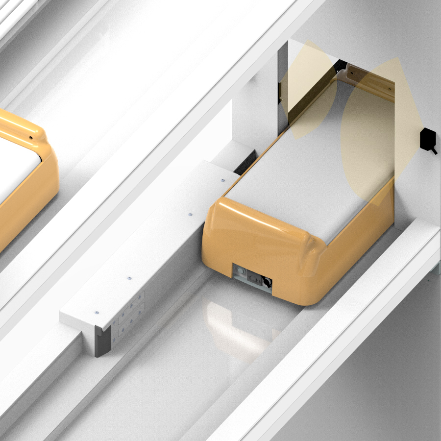 Food Delivery Robot (Bullet Train) - DirectServe Food Delivery Robot - Series R Image