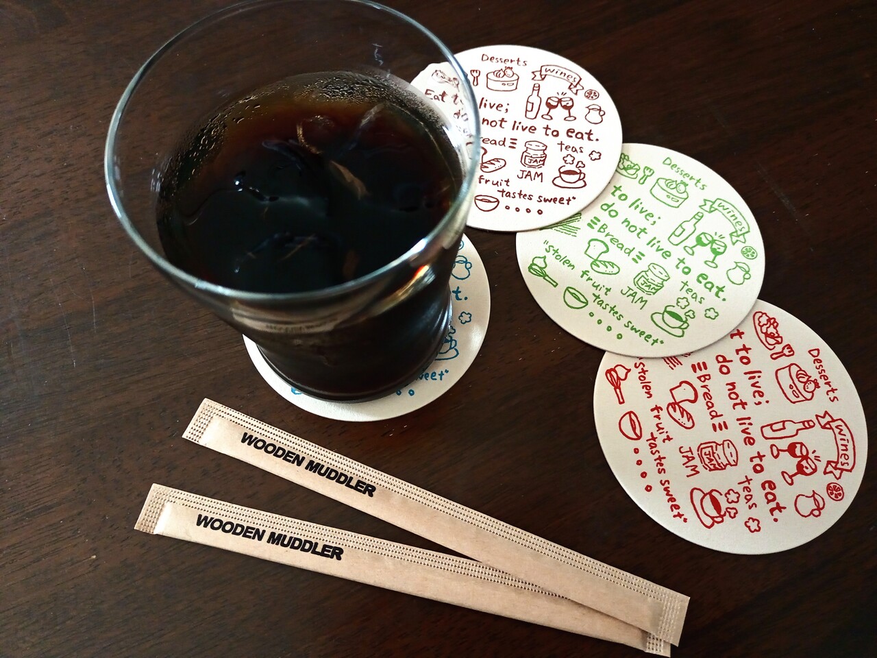 紙コースター　クラフト「カフェ」 イメージ