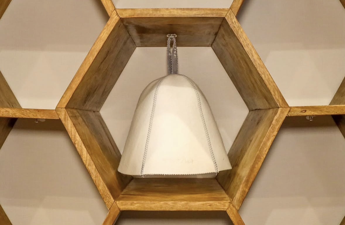 サウナマット　サウナハット　薪サウナカー イメージ