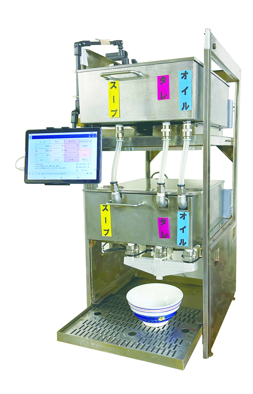 ラーメン用MIXディスペンサー、味噌汁仕様ダッシー、うどん蕎麦用つゆだします、 イメージ