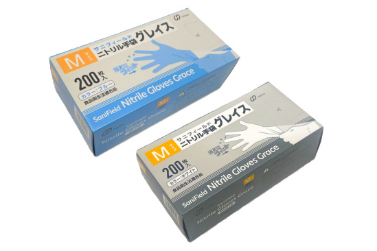 サニフィールドニトリル手袋 グレイス イメージ