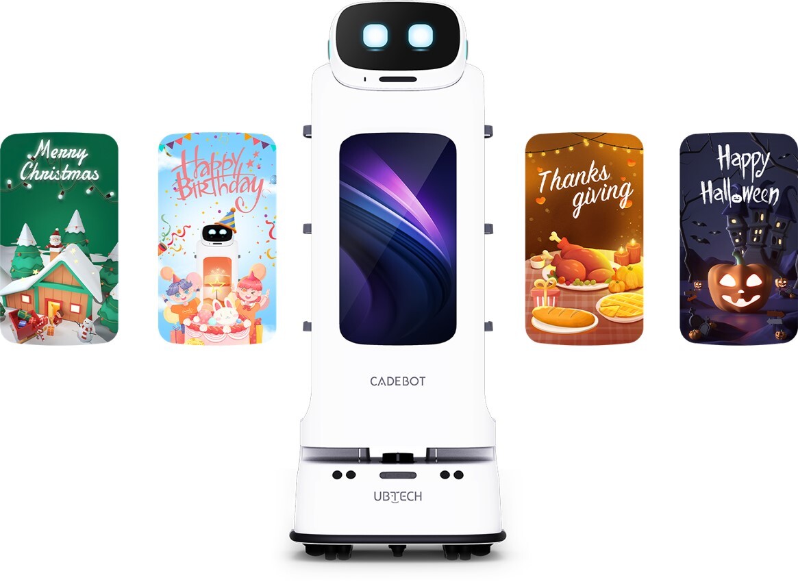 サイネージ付き配膳ロボット「CADEBOT」 イメージ