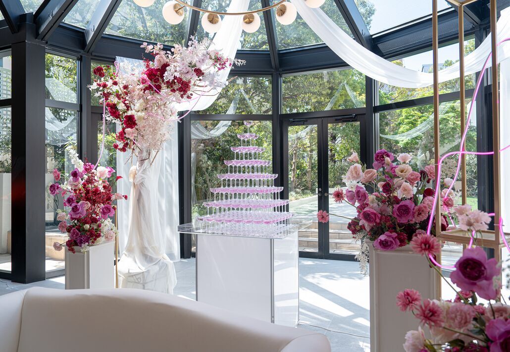 シャンパンタワー イメージ