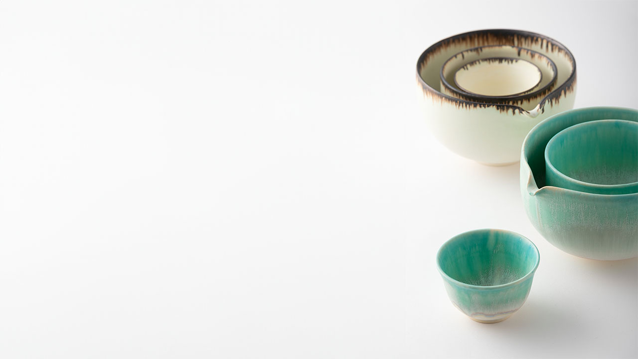 Matcha Tea Container Mitate Shiroyu Fuchi Tetusnagashi Image