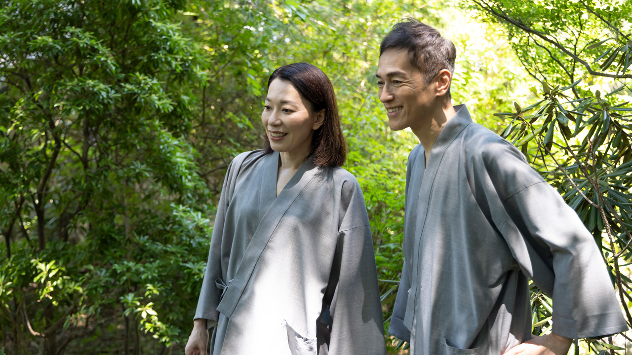 シャンブレーUVカット作務衣 イメージ