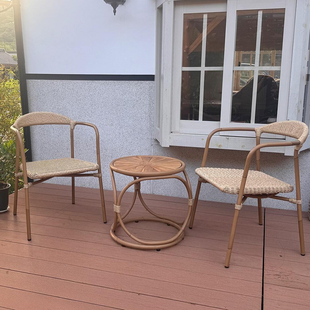 縁（えん）・サイドテーブル｜みうらラタン Nawaシリーズ イメージ