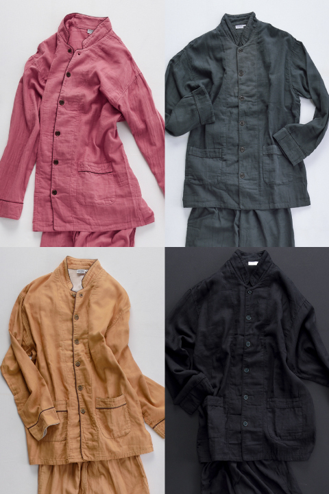 Kyo Wazarashi Mensya Cotton Gauze Pajamas Image