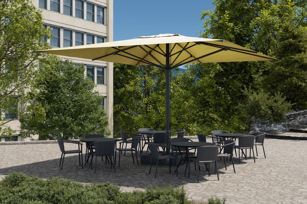 SOLSOL®　商業施設向け大型パラソル イメージ