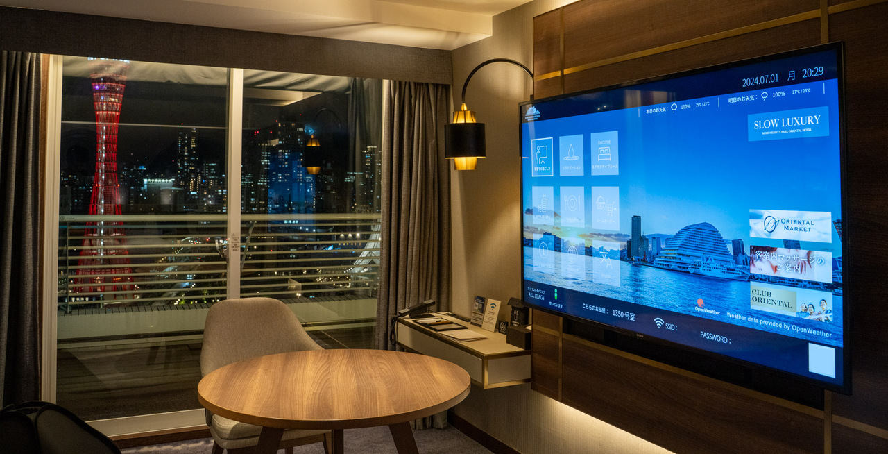 客室TVインフォメーションシステム「asagotta TV」 イメージ